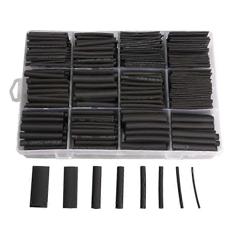 625Pcs Heat Shrink Tubing Kit Heat Shrink Tubes with Storage Case