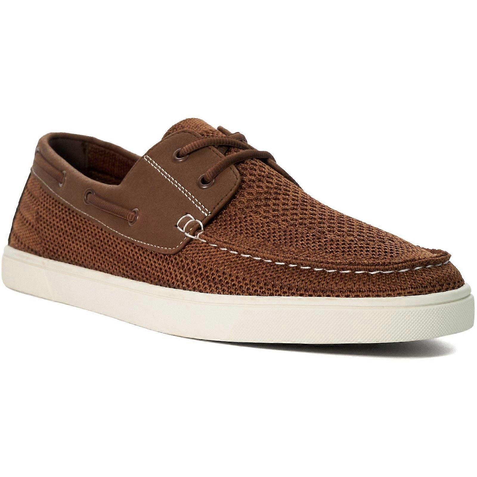 Dune Blaizerss Tan Fabric Male Mens Classic Lace Shoes-12