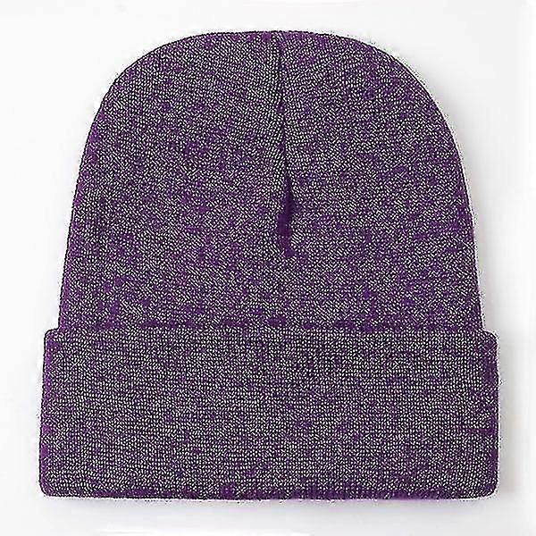 Autumn/winter Wool Blends Soft Warm Knitted Cap