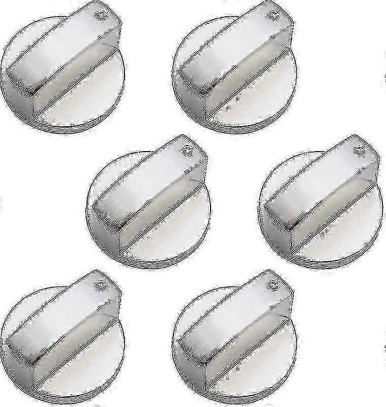 6 قطع من مقابض التحكم المعدنية العالمية لموقد الغاز، مقاس 6 مم، مقابض التحكم العالمية لموقد الغاز والطباخ والفرن