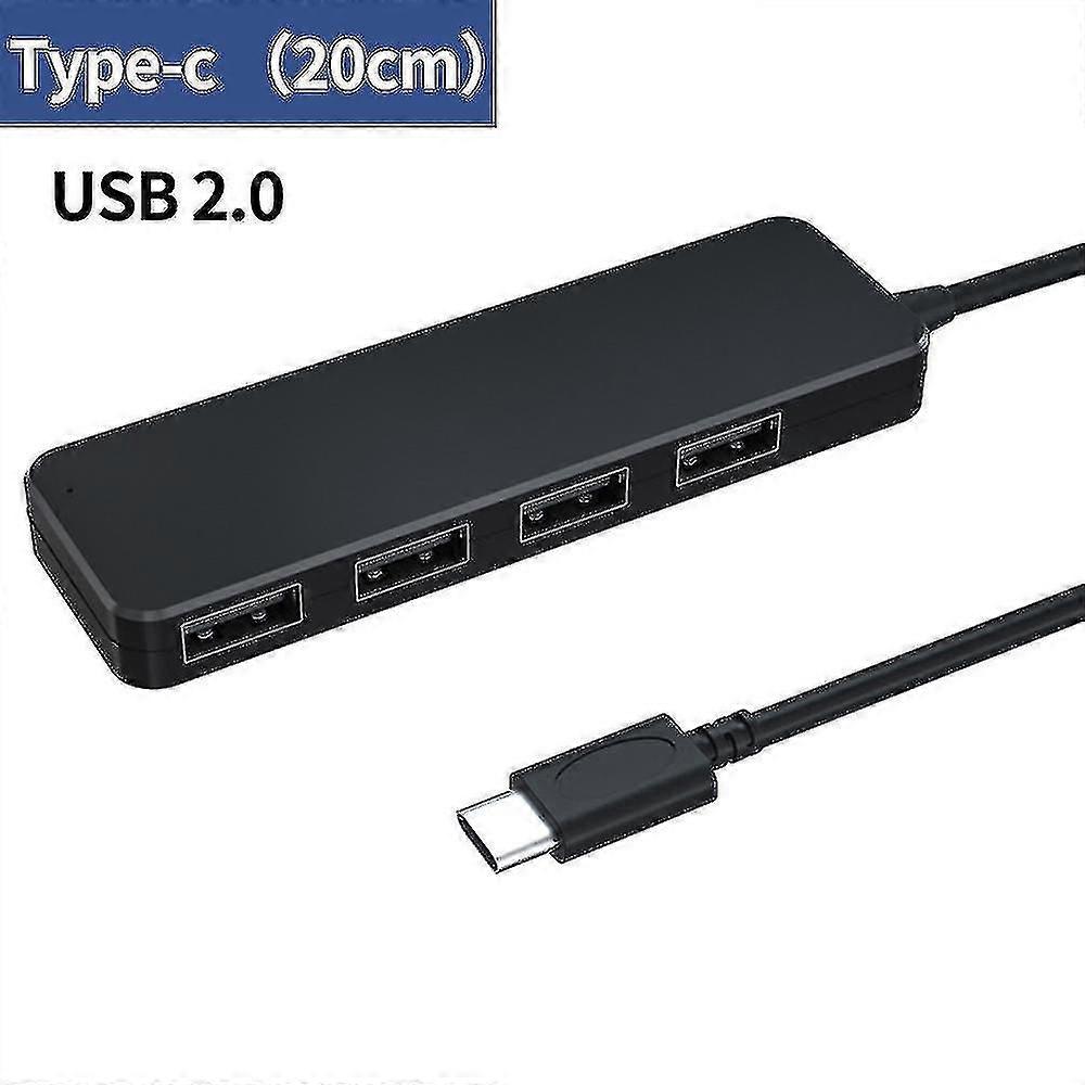 Type-c 4 Port Usb 2.0 3.0 Hub Doc Stat With Micro