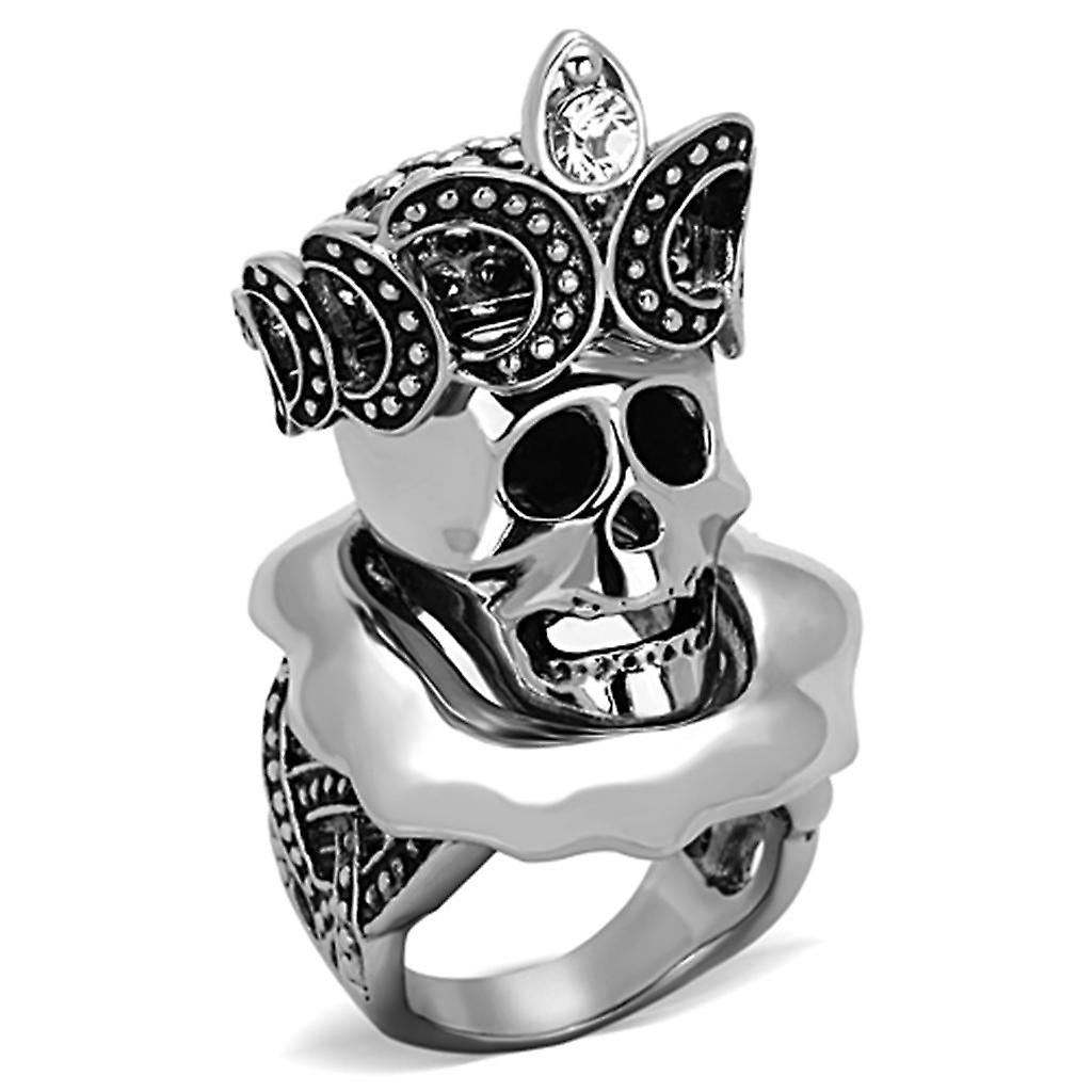 Stainless Steel Ring Top GRD Crystal Clear TK1201 for Unisex Style High