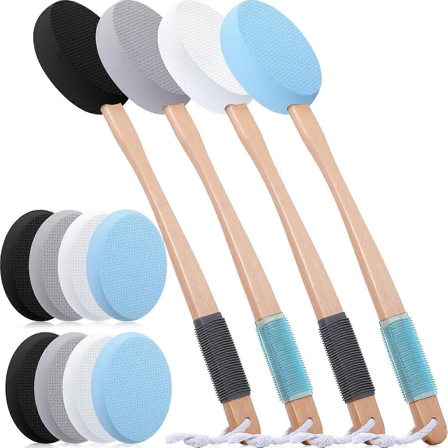 2025 High quality brand new 17" Long Lotion Applicator for Back, 8 Replaceable