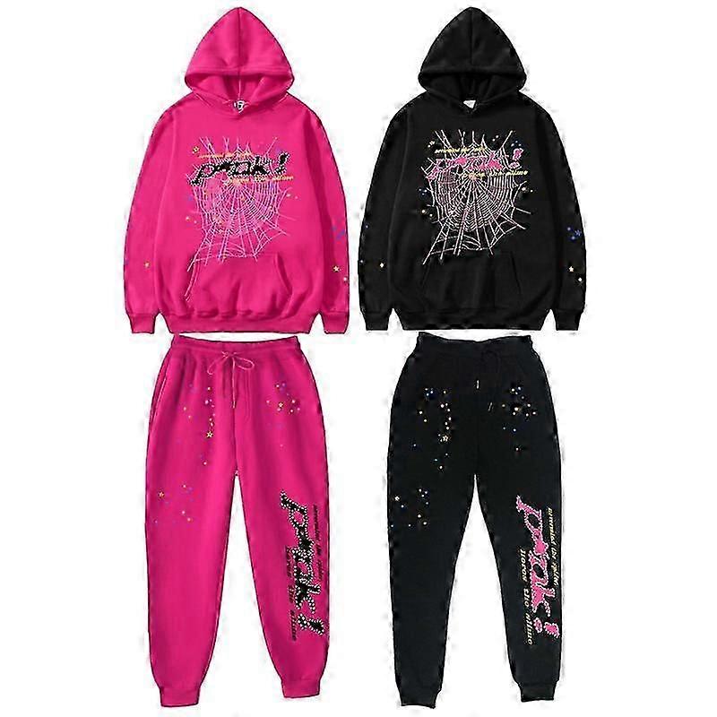 High Street Spider Hoodie Spider Print Halloween Y2K Winter Hoodie and Pants Unisex Pullover New Halloween Leisure Hoodie