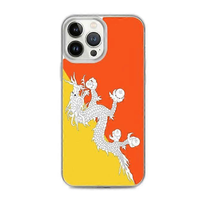 iPhone Case - Multicolor - Bhutan Flag - Flexible - TPU - Compatible with iPhone 13 Pro Max