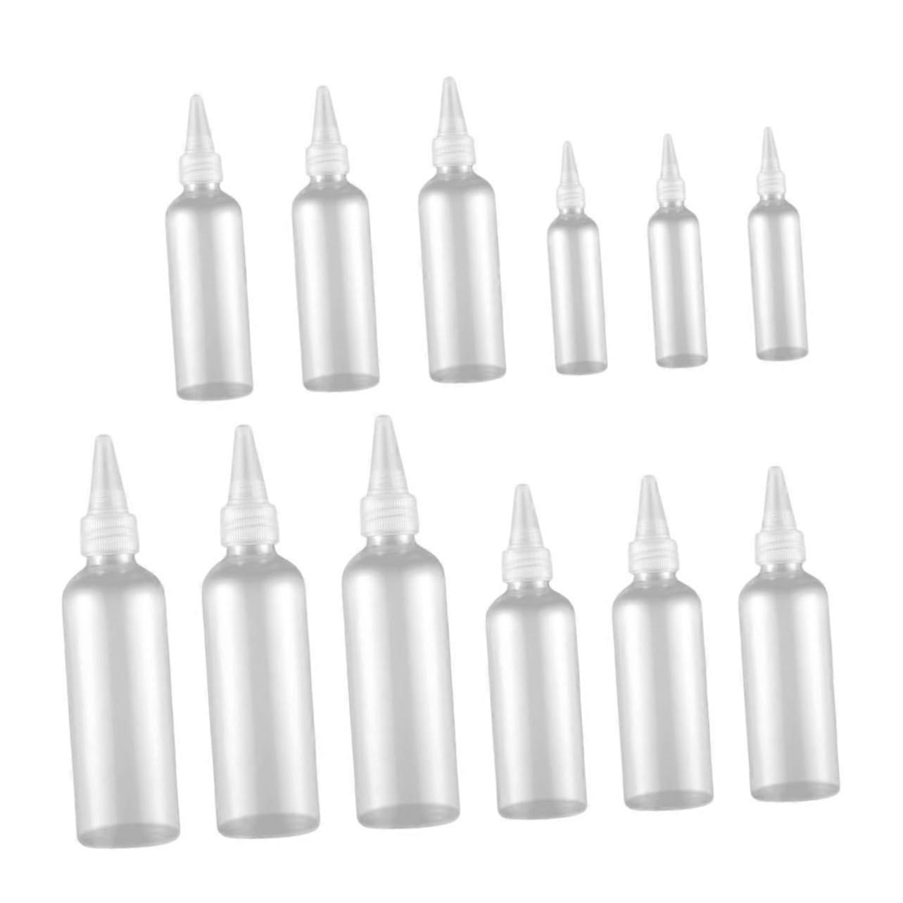 20pcs Empty Plastic Squeeze Bottles for Hair Lotion Leakproof Travel Bottle Small Flow for Cosmetics Reusable