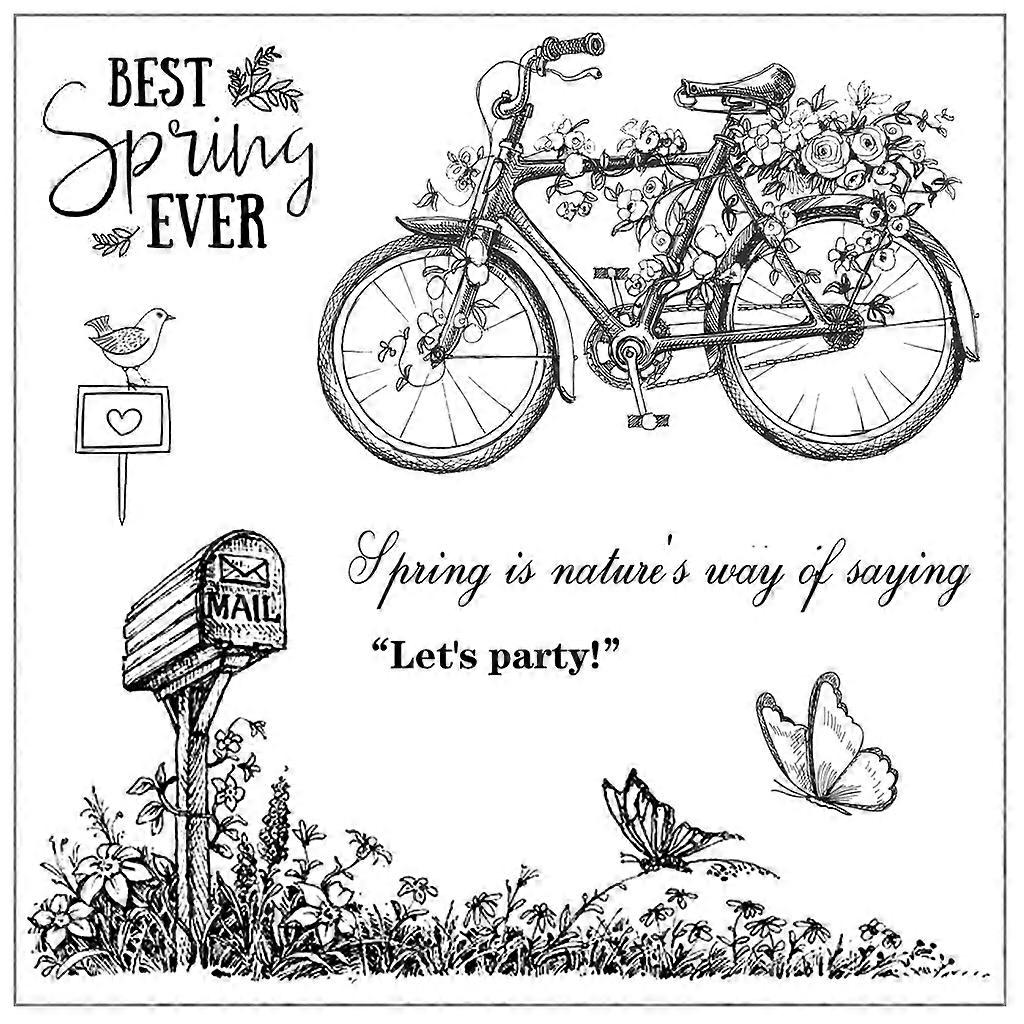 האביב הטוב ביותר חותמת סיליקון שקופה חותמת חותם ברור הבלטה כלי הטבעה מתנות נפלאות לילדים בני נוער מבוגרים ילד ילדה