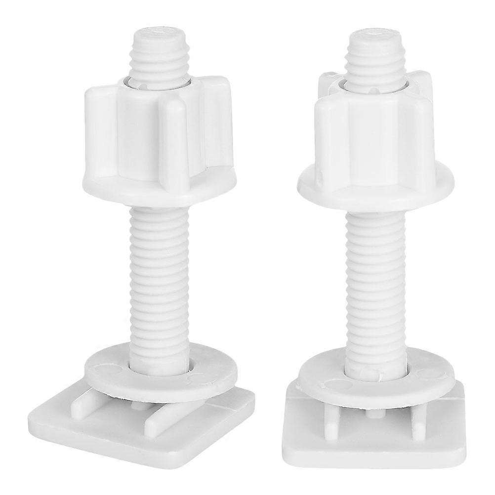 Universal Toilet Seat Fasteners, Reduces Noise and Wobbling, Durable Construction