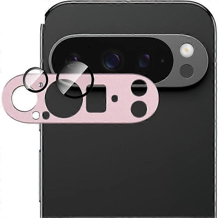 Google Pixel 9 Proカメラレンズフィルムメタルレンズキャップ+強化ガラスレンズプロテクターに対応したIMAK
