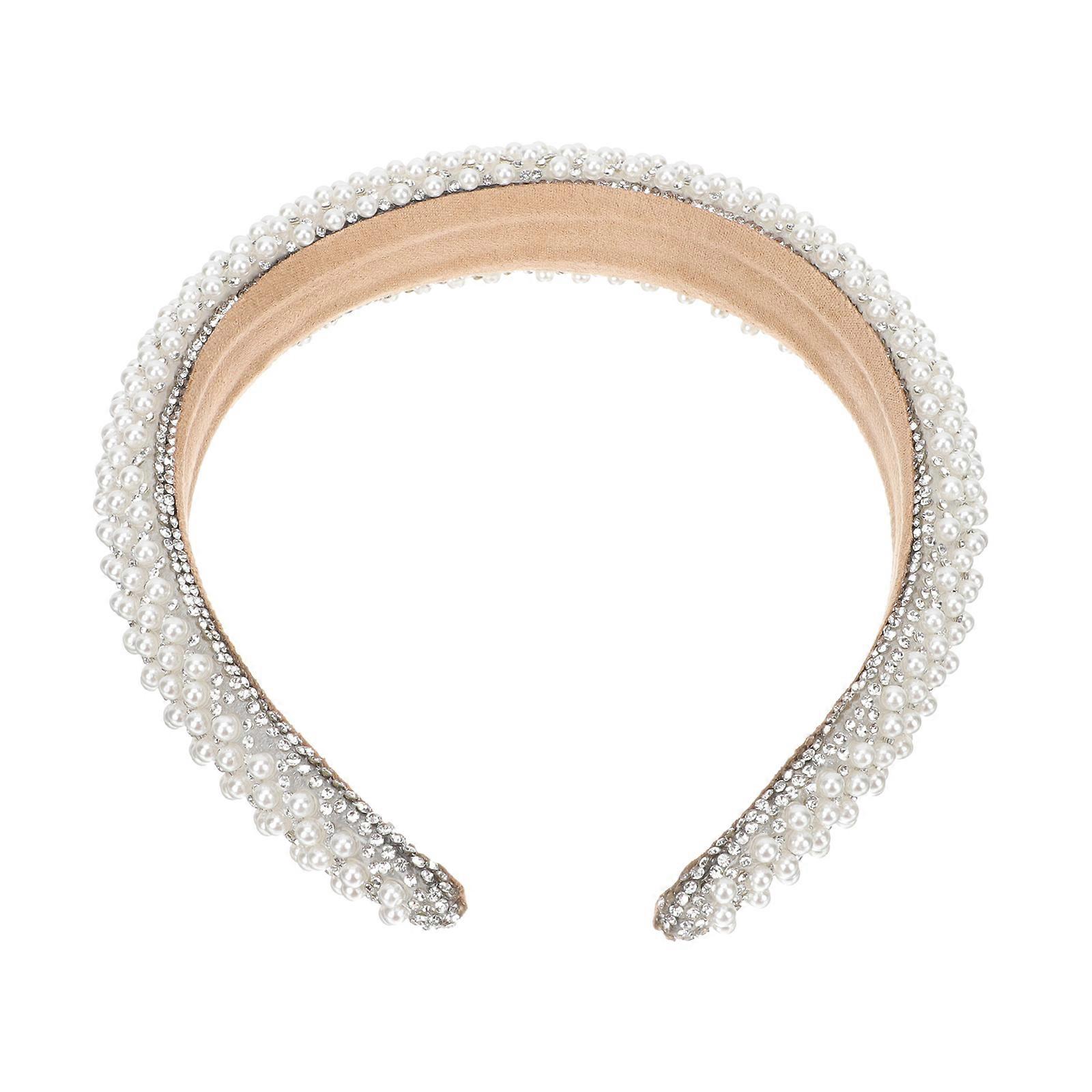 Here's a refined and elegant product description for your **Baroque Rhinestone Pearl Headband**:
✨ **Elegant Baroque Rhinestone & Pearl Headband