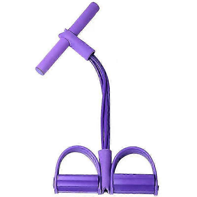 Multifunctional Resistance Band Pedal Puller for Stretching and Yoga - Six-Tube Design for Enhanced Flexibility and Strength Training