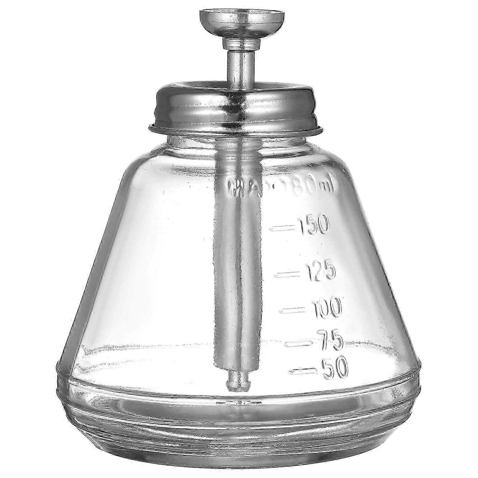 180ML Empty Push Down Alcohol Pump Sanitizer Glass Dispenser Bottle for Hand Sanitizer