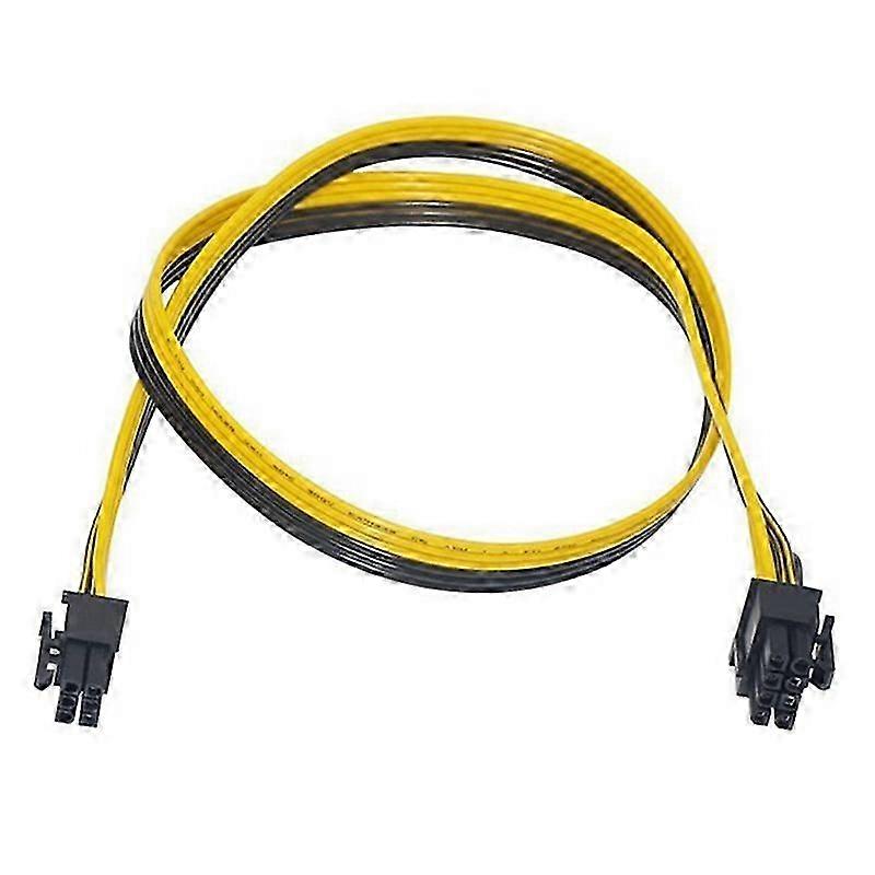 8 Pcs 6 Pin PCI-E to 8 Pin(6+2) PCI-E (Male to Male) GPU Power Cable 50cm for Image Cards Mining Se