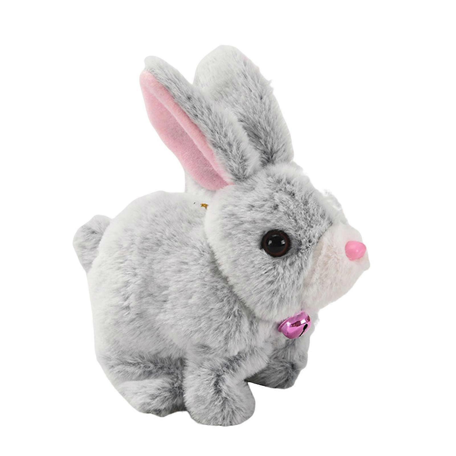 Bunby Realistic Talking Walking Bunny Toy, Easter Interactive Plush Robot Bunny