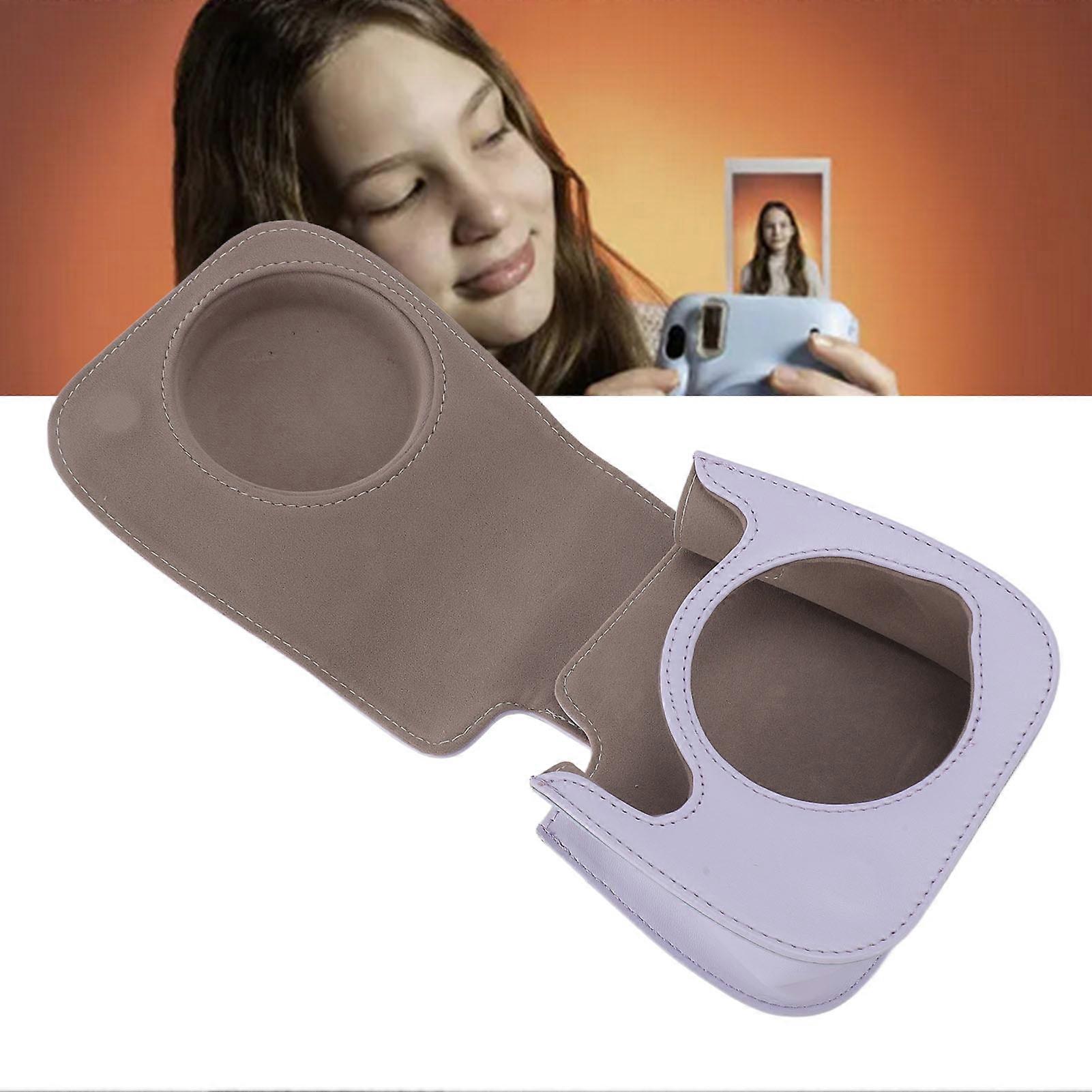 Instant Camera Accessory Kit with Case Strap Album Selfie Mirror Frames Stickers Filters Clips Strings Pen Instant Camera Bundle for Mini 12 Purple 