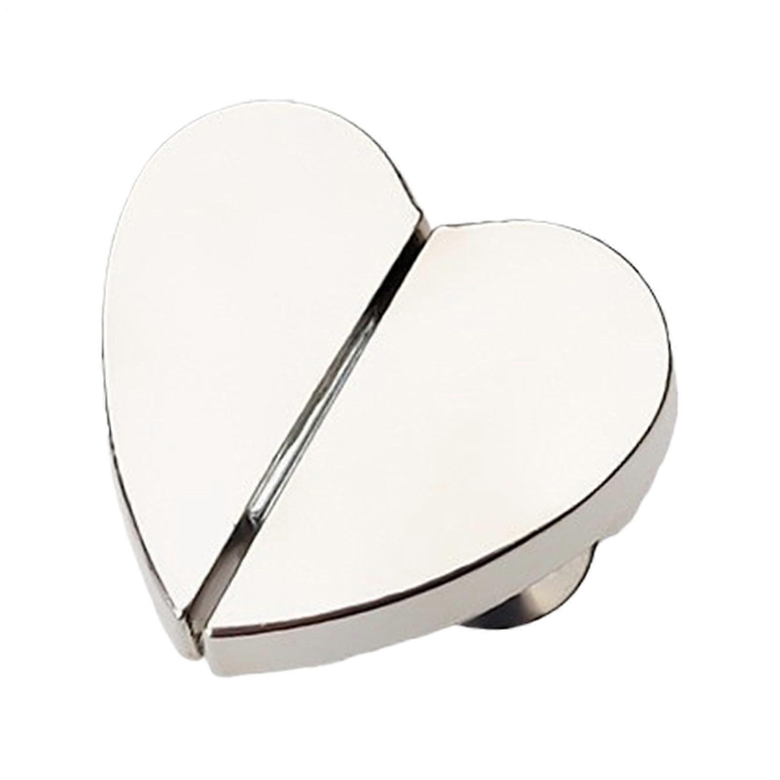 Magnetic Snap for Curtain Closure - Heart-Shaped Drapery Magnets, Removable Tablecloth Clips, Double-Sided Magnet Fasteners