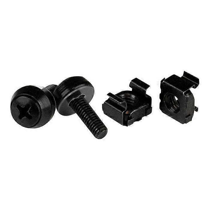 M5 Cage Nut - STARTECH.COM - Pack of 50 - Black - M5x12 Screw - Server Rack Mounting