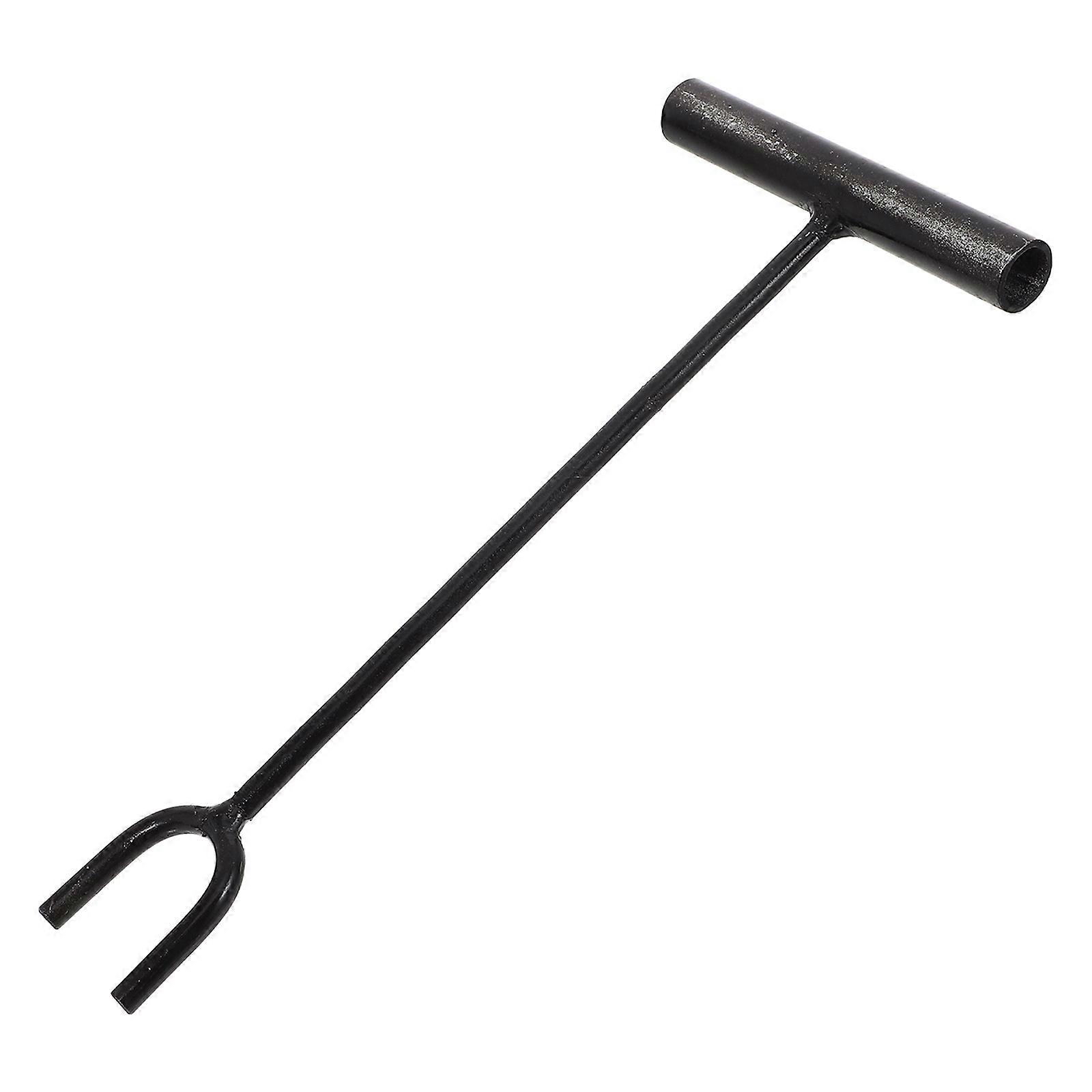 T Handle Iron Water Valve Key with Extended Handle for Shut Off Valves, Hose Connections, and Main Water – Universal Plumbing Tool with Adaptable