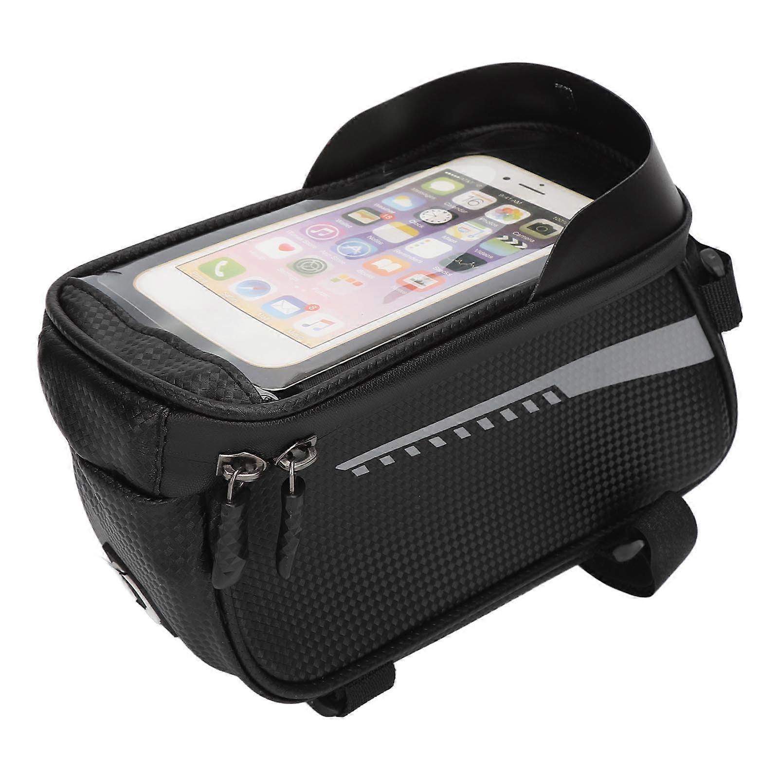 Bolsa de rack frontal de bicicleta à prova d'água resistente com espaço suficiente para Galaxy S8 S7 Note 7