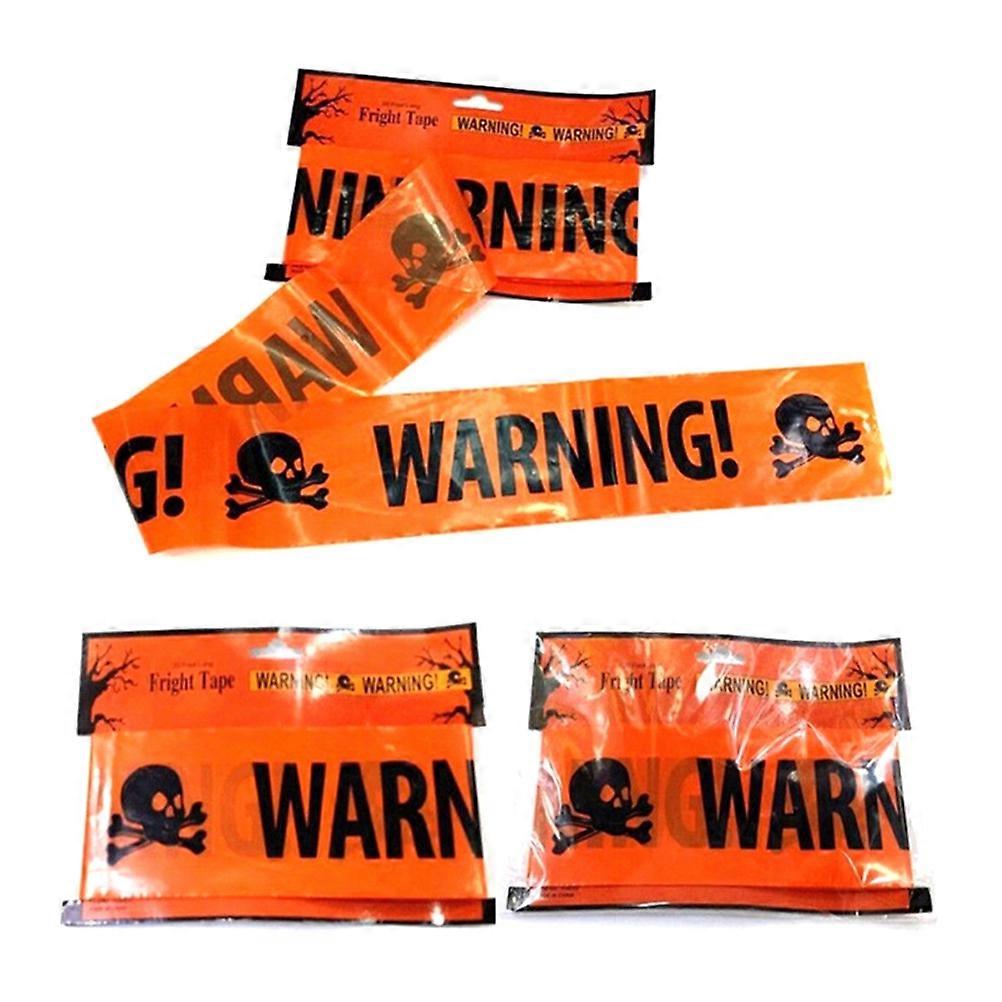هالوين مخيف تحذير الشريط تحذير الشريط تحت عنوان الحفلات أصفر 600 سم × 8 سم × 0.05 سم 1 مجموعة