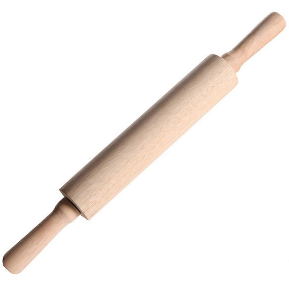 Kitchen Dough Rollers Wood Rolling Pin For Baking Cooking Dough Rolling Simple Design Cylindrical Shape 1Set