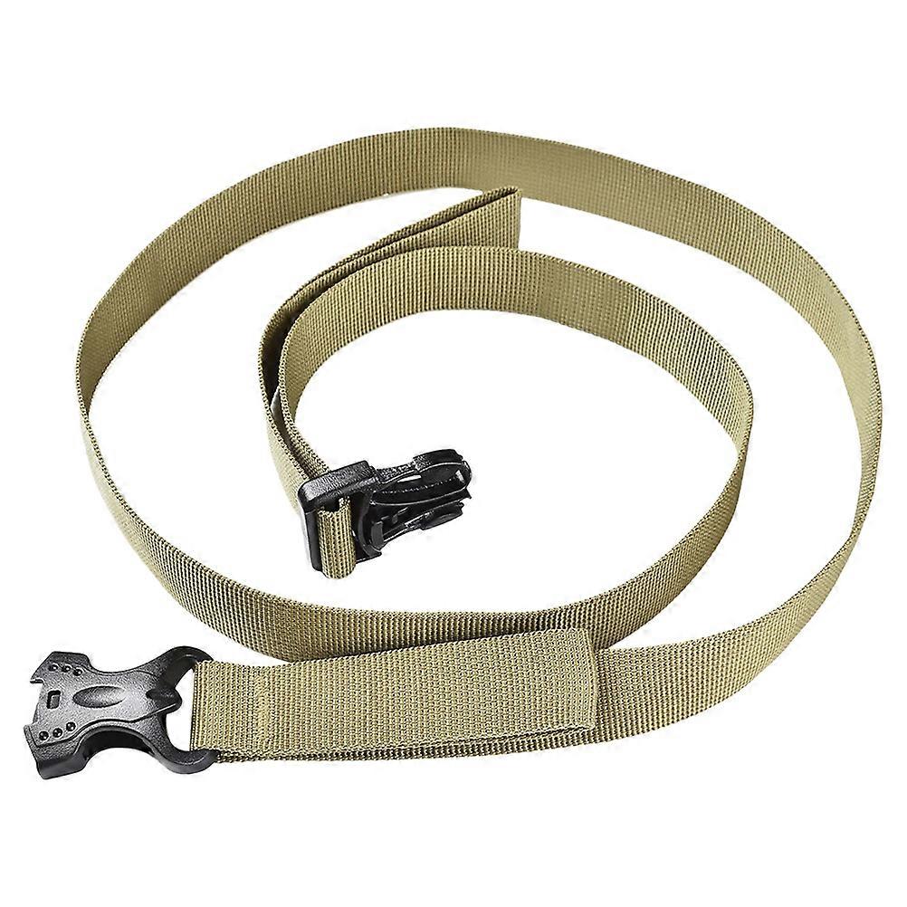Luggage Strap with Buckle PP Cloth Khaki for Outdoor Use with Dual-Security Buckle Feature
