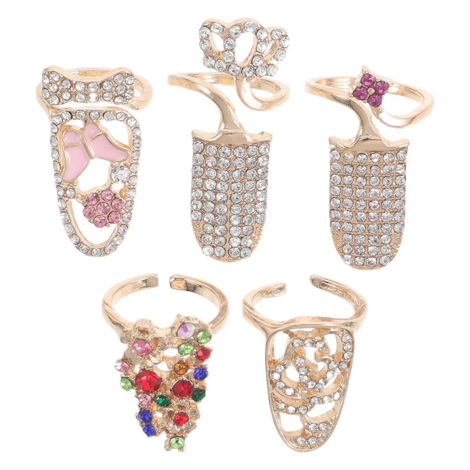 Here's a polished product description for your **Adjustable Finger Nail Rings**:
✨ **Elegant Adjustable Finger Nail Rings for Women** ✨
Add a