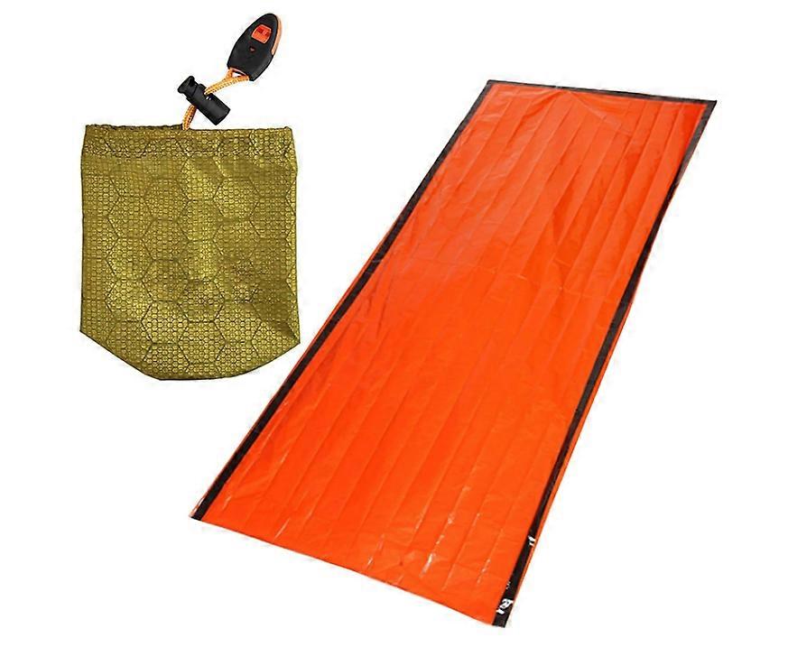 Survival Sleeping Bags,Lightweight Portable Bivy Sack, Lightweight Portable Thermal Blanket for Outdoor Camping Hiking(orange color)