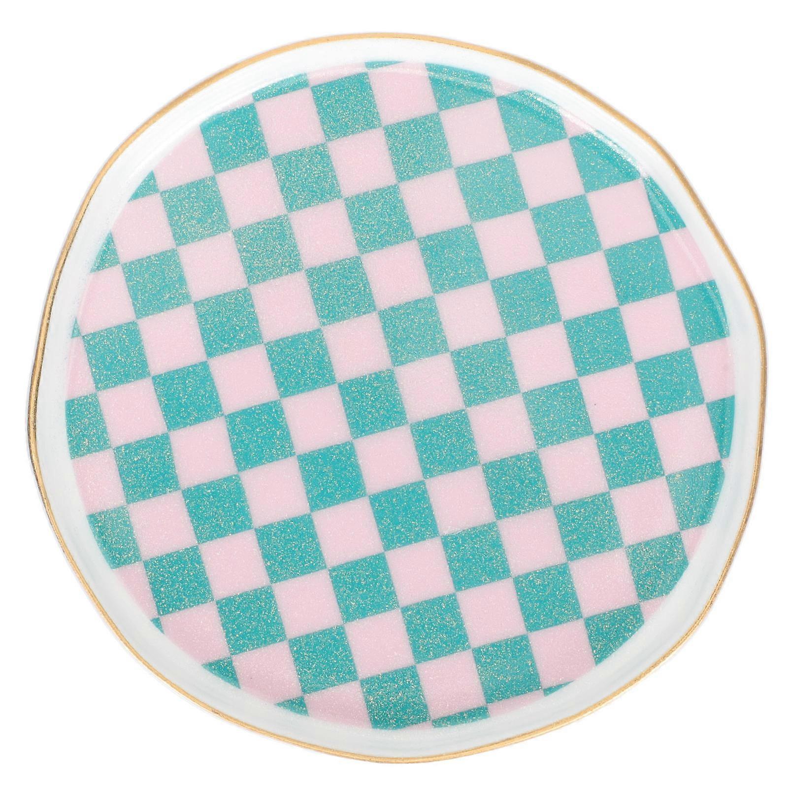 Trinket Dishes Ceramic Dessert Serving Tray Bathroom Decoration 1Set