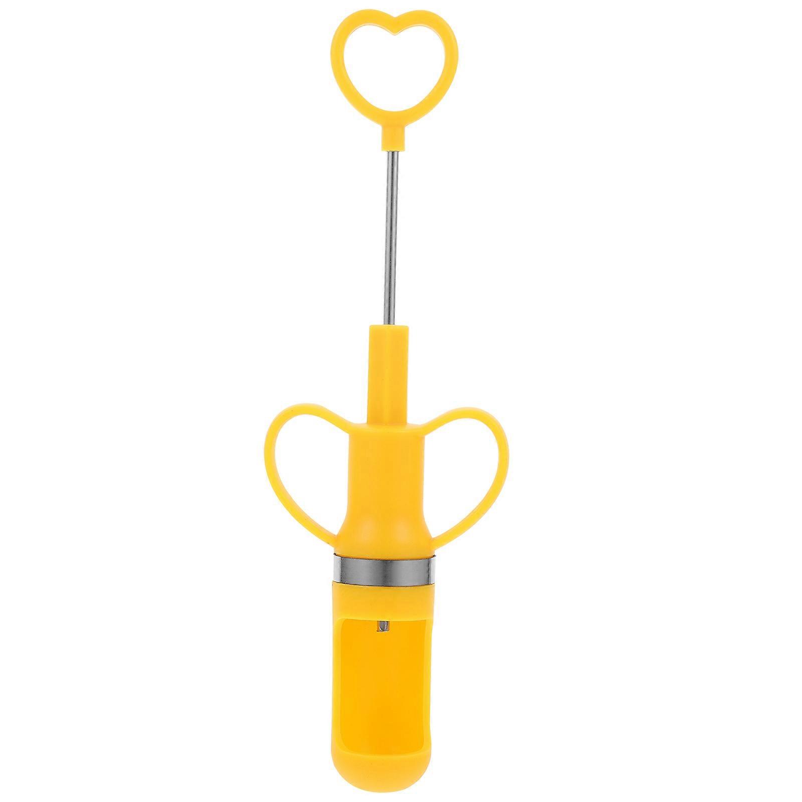 Portable Cherry Core Pit Remover Fruit Kernel Remover Tool Kitchen Tool Yellow 24.00X7.20X3.00CM Core Removal 1Pack