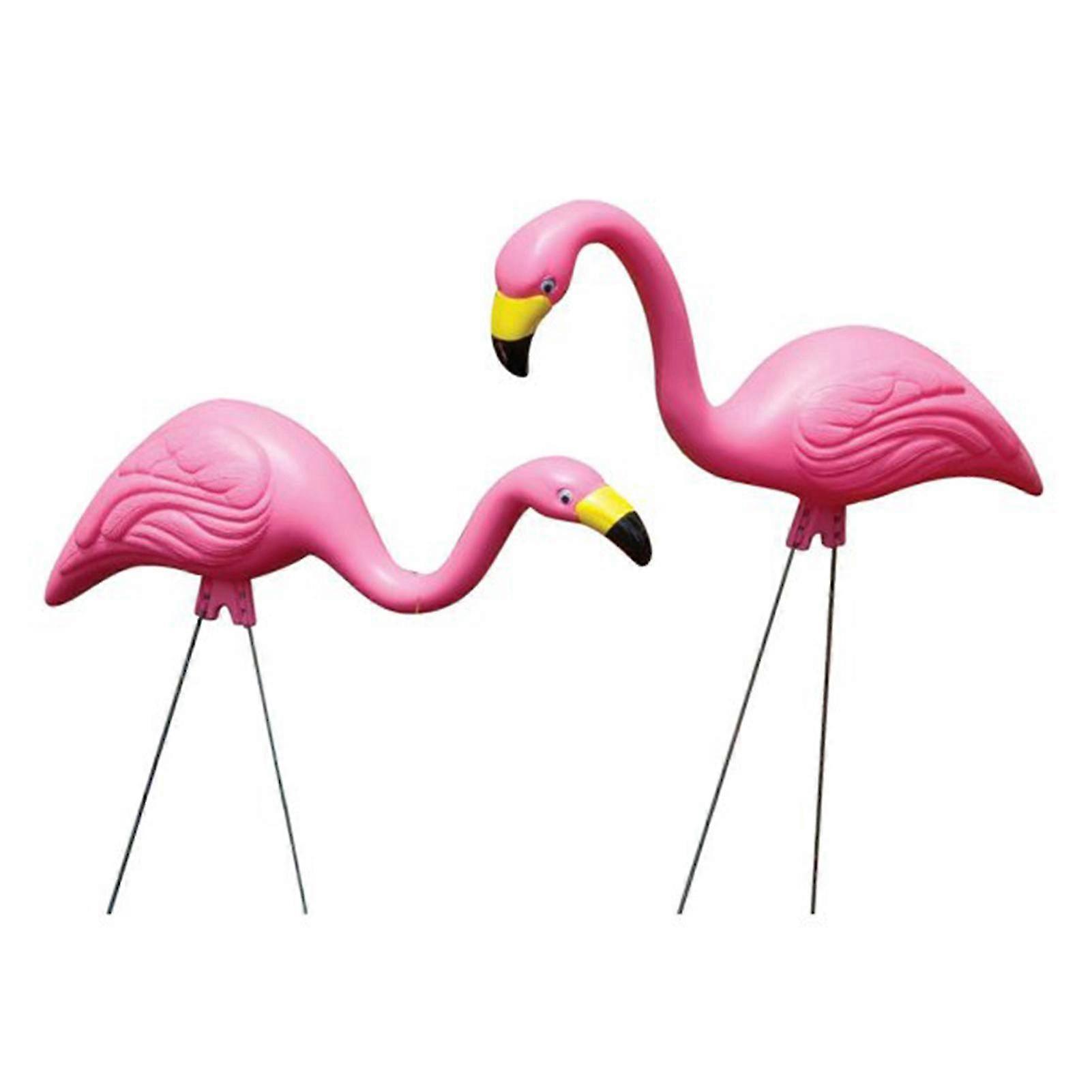 Large pink flamingo statue for garden and sidewalk