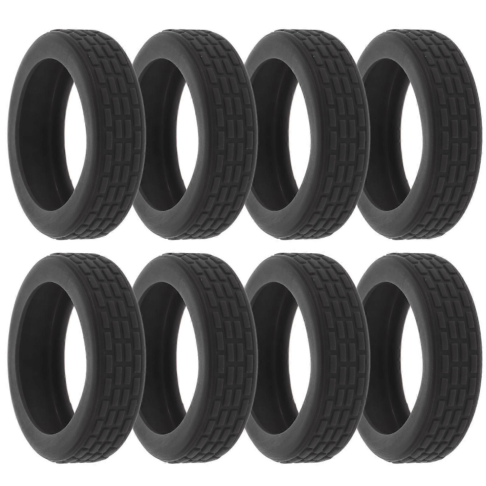 8 قطع سيليكون الأمتعة عجلة واقيات الحد من الضوضاء أغطية لعجلات الحقيبة ، دائم وسهل التركيب للسفر الصامت