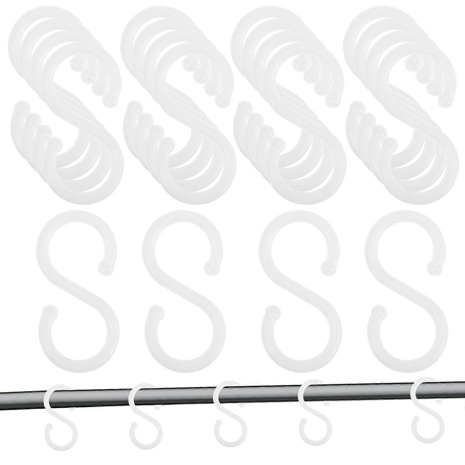 Multi Purpose Hooks For Wall And Cabinet Storage 100Pcs White