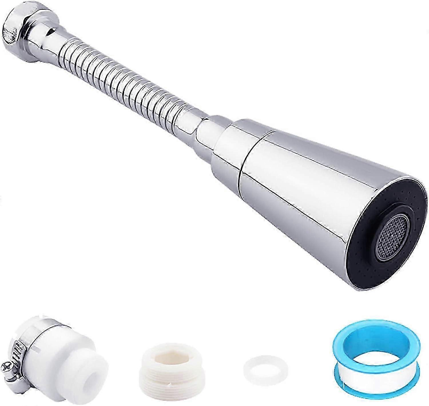 Universal 360 Swivel Faucet Aerator with Teflon Tape Adapter