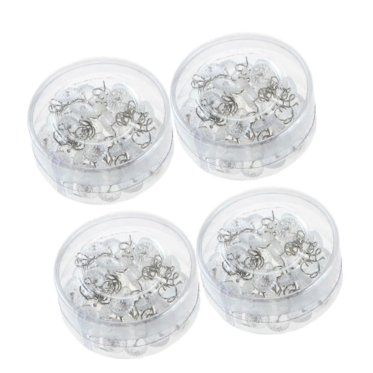 4 Pack Spiral Upholstery Pins and Tablecloth Clips for Fitted Sheets, Armrest and Cushion Holders