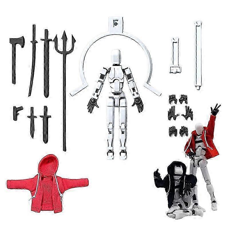 Hoodie Dummy13 Magnetic Action Figure Set Dummy 13 Action Figure With Hoodie T13 Action Figure Set Accessories 3D Printed