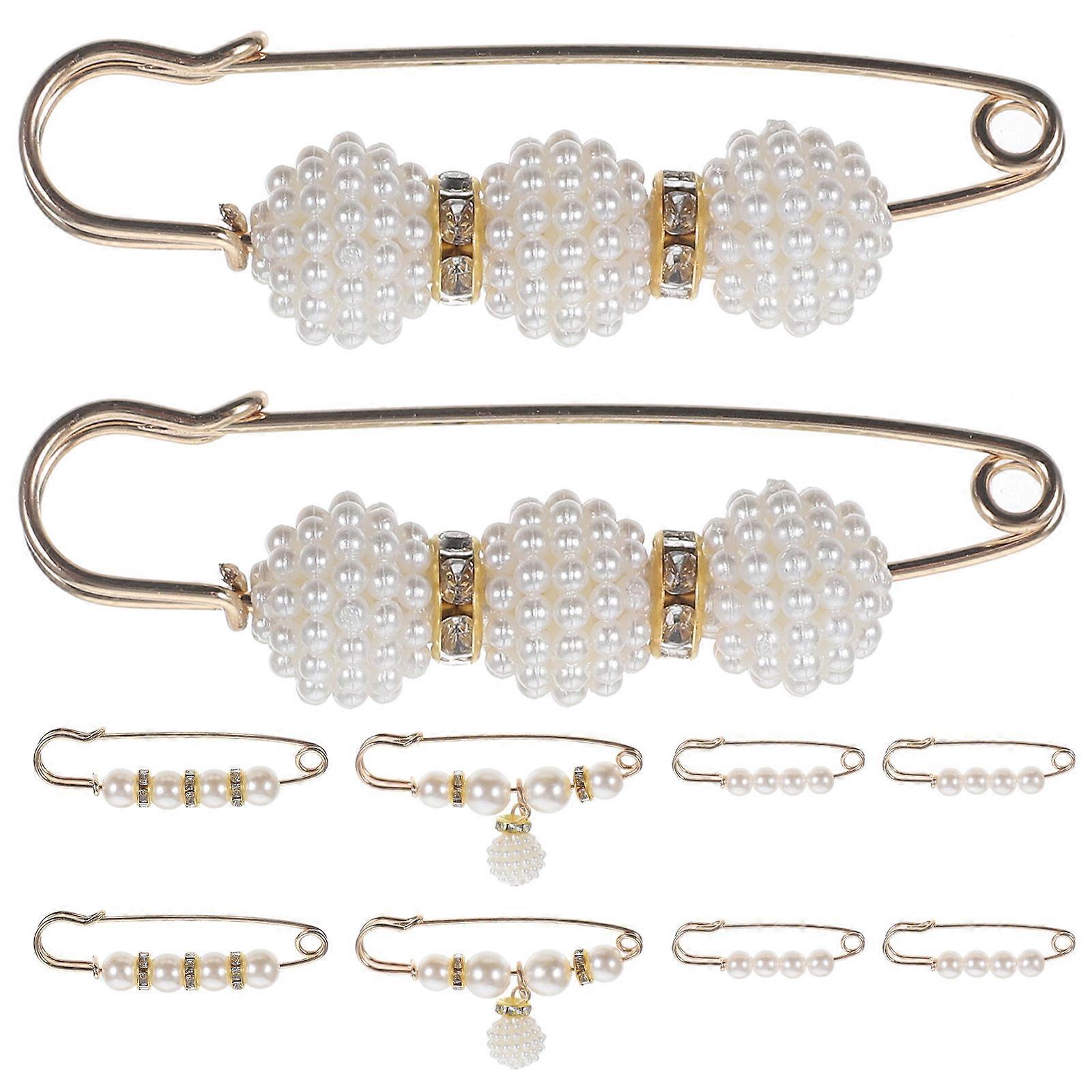 الخصر بروش دبوس السلامة دبوس بانت الخصر ضيق دبوس سترة كليب شال دبوس بروش دبوس اللباس دبوس .50X1.50X0.50CM ضبط الخصر 10 قطع