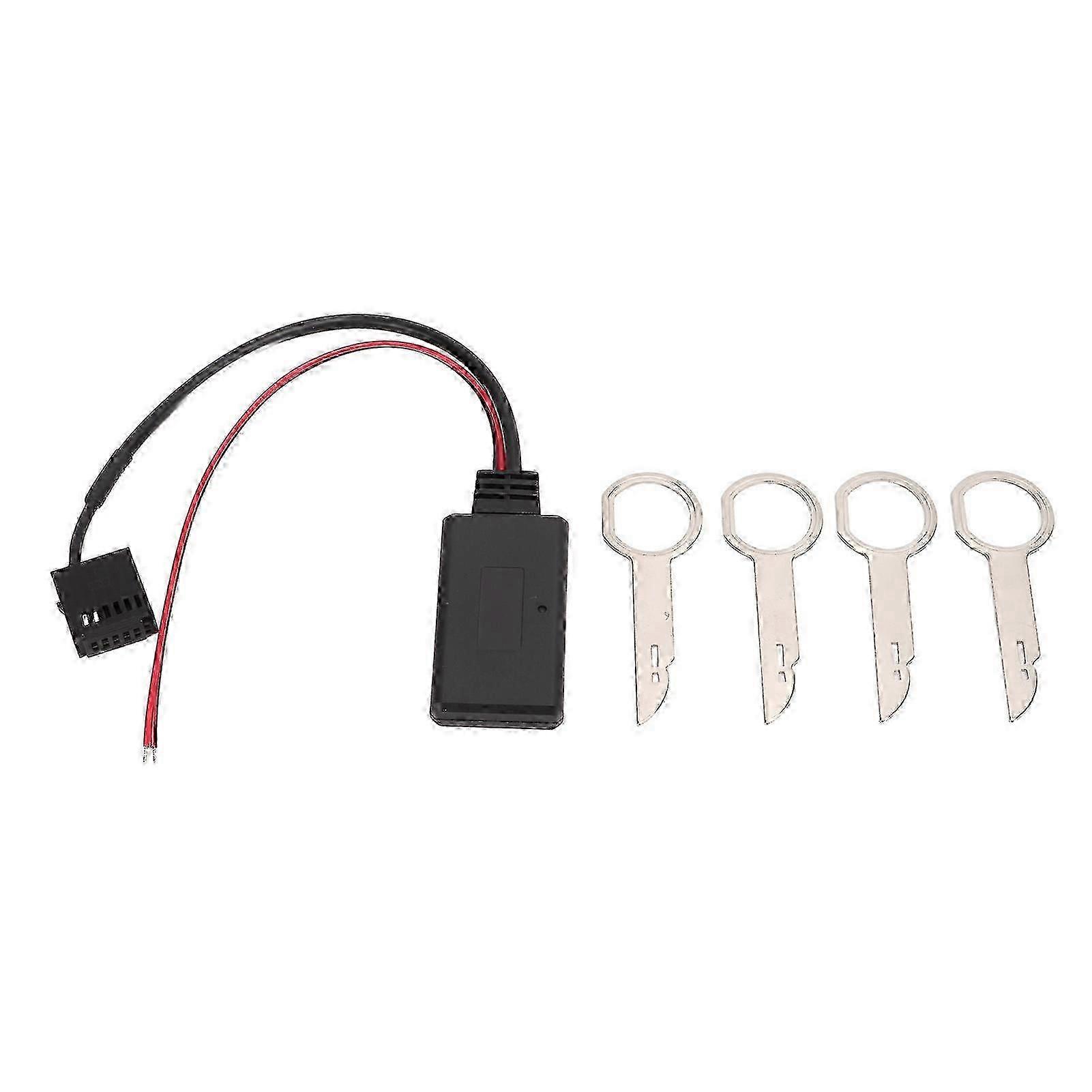12 Pin Bluetooth AUX Wireless Module Adapter with Radio Removal Tool Replacement for Ford Mondeo Focus C Max 6000CD