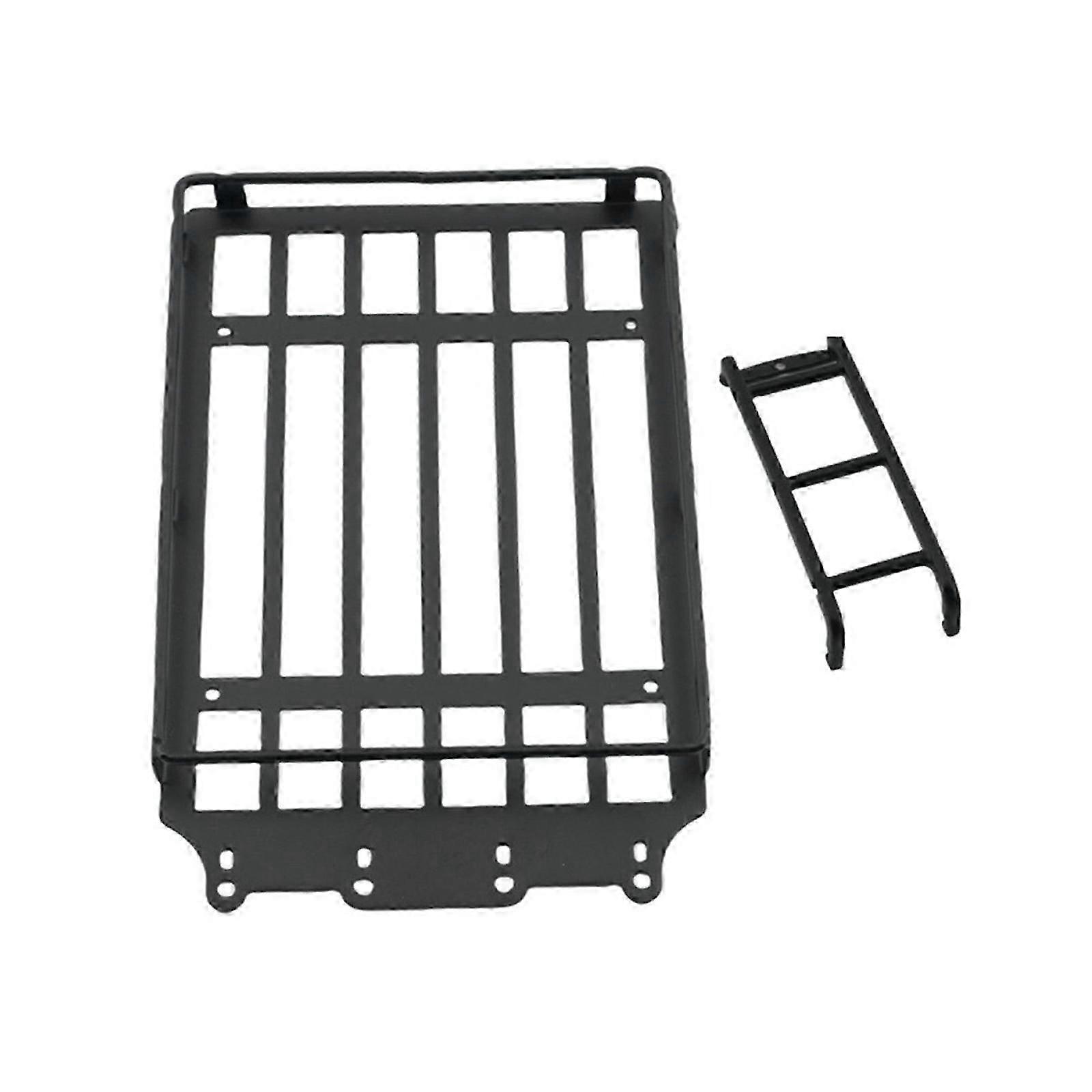 Remote Control Crawler Luggage Roof Rack with Ladder Upgrade Accessories Vehicle Part for 1/18 Crawler Car Decoration