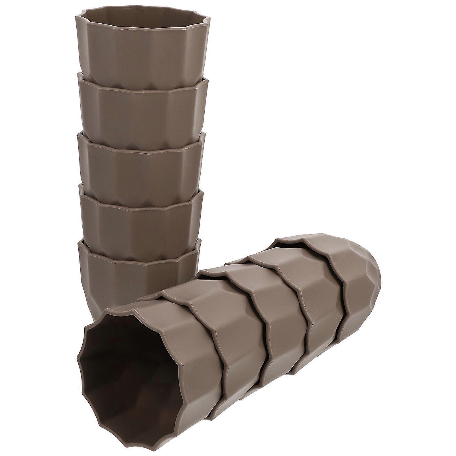 Planter Pots Frosted Flower Pot for Friends Garden Use Simple Style 8.50X8.50X8.50cm 10Pcs