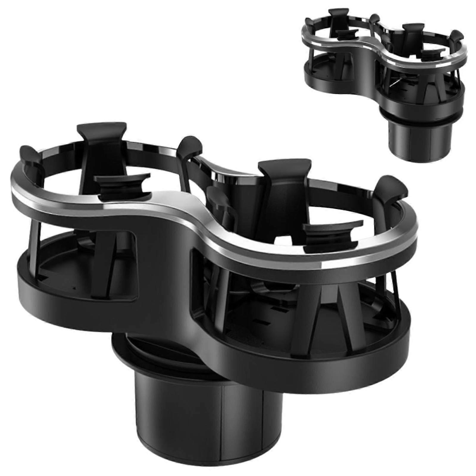 Auto Becherhalter mit Verbessertem Expander, Verstellbarer Basis und Doppel-Getränkehalter für Fahrzeuge, Universeller Getränkeorganizer