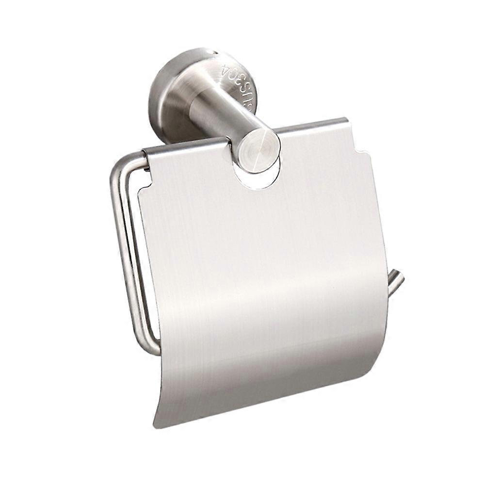 ورق تواليت مثبت على الفولاذ المقاوم للصدأ ملحق الحمام فضي 13X11X6.5CM مقاوم للصدأ 1Pack