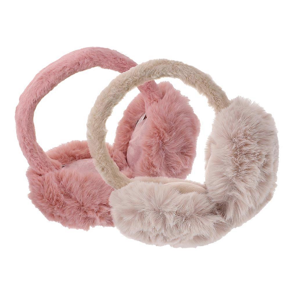 Foldable Fluffy Ear Warmers for Women – Lightweight, Stylish, Portable Ear Covers for Cold Weather Outdoor Activities