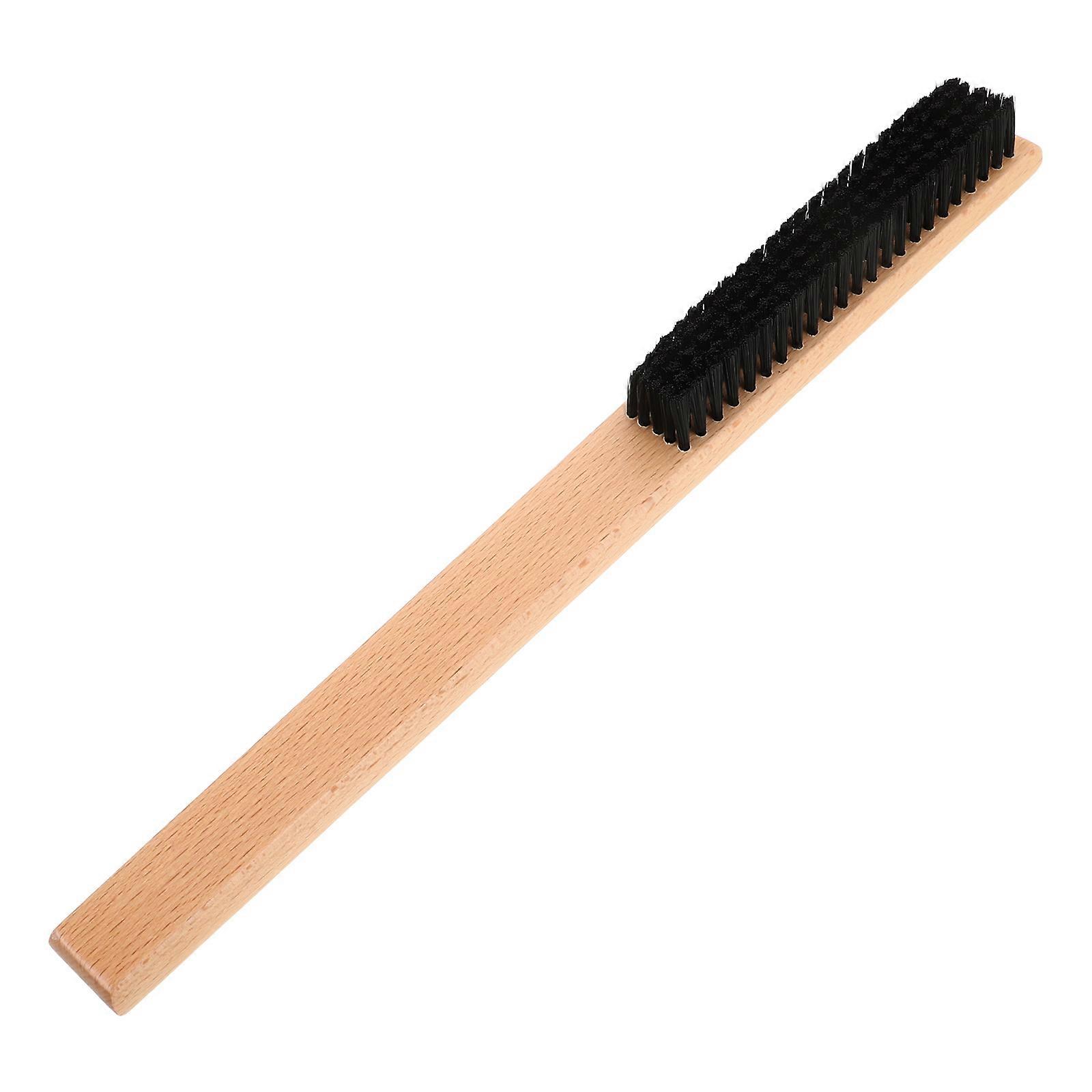 Garment Brush Lint Removal Bristles Bed Sheet Brush Wood Handle Design For Hats 38.00X4.00X3.00CM 1Pack