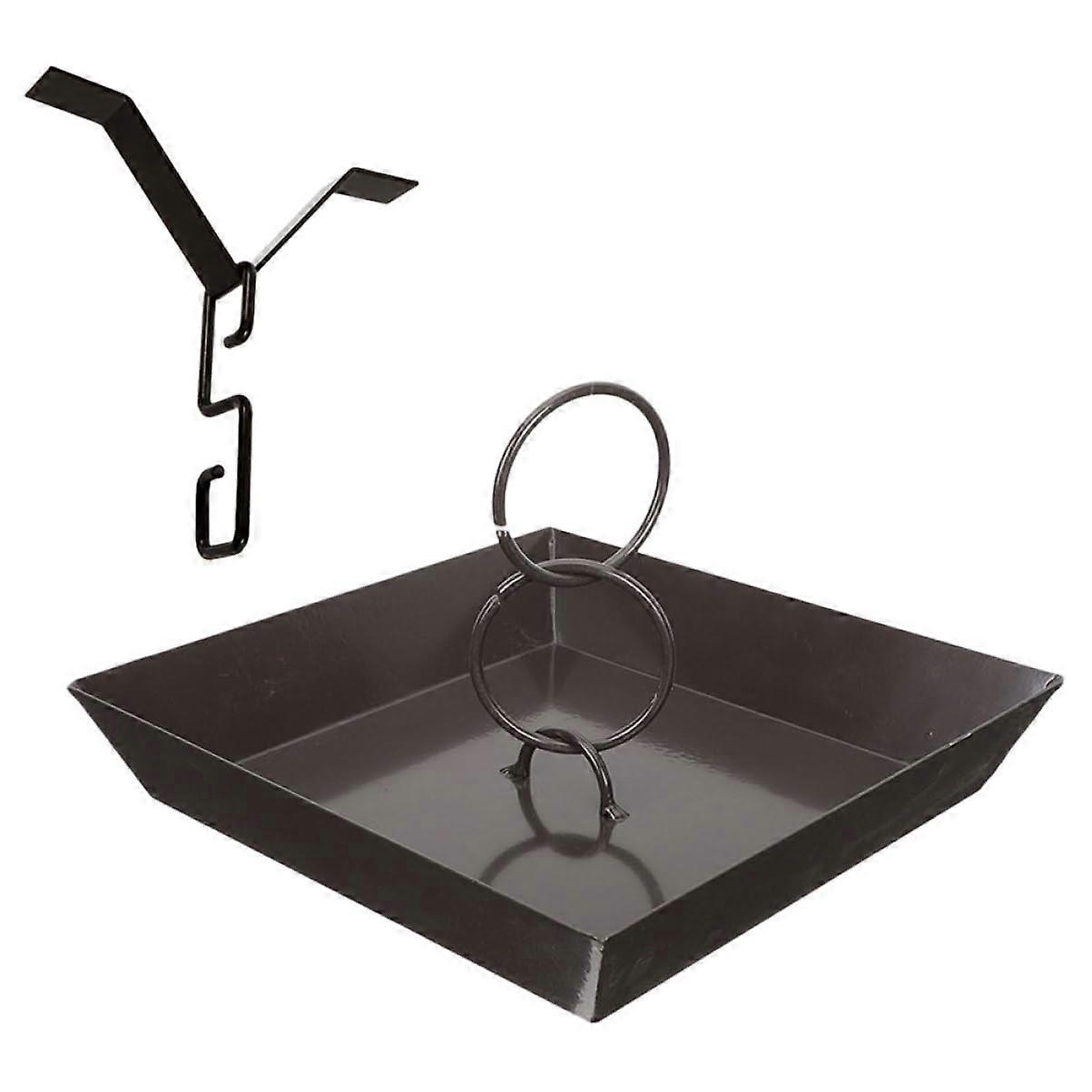 1PCS Rain Chain with Water Basin and for Garden Gutters Decorative Rain Drain Chain for Downspouts to Install with Anchor Stakes and Adapter