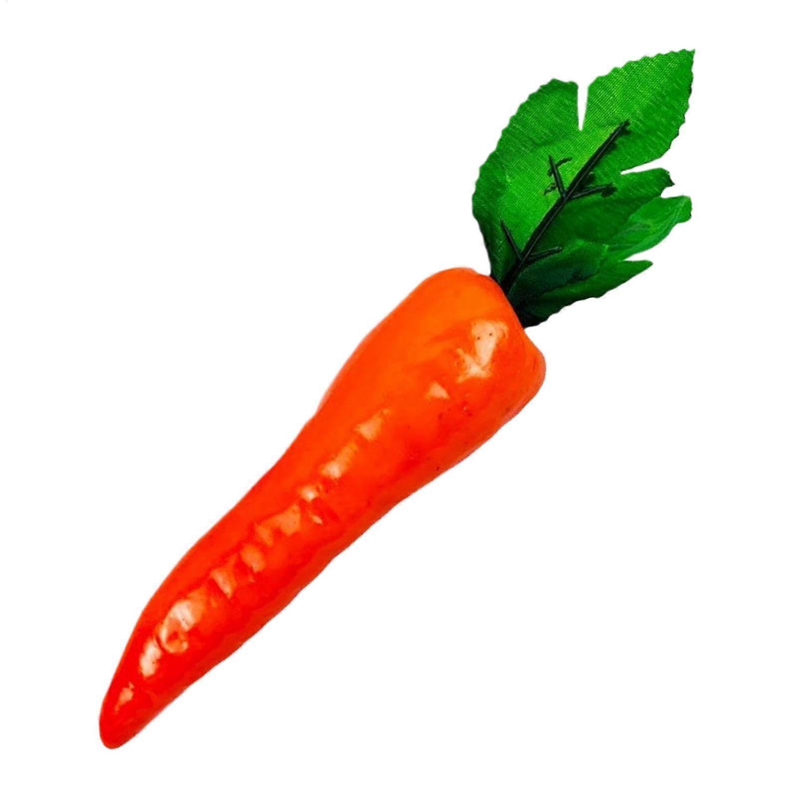 Easter Carrots Realistic Artificial Carrot Decorations, Plastic Orange Props, Small/Medium Size, Kid Safe Home Decor