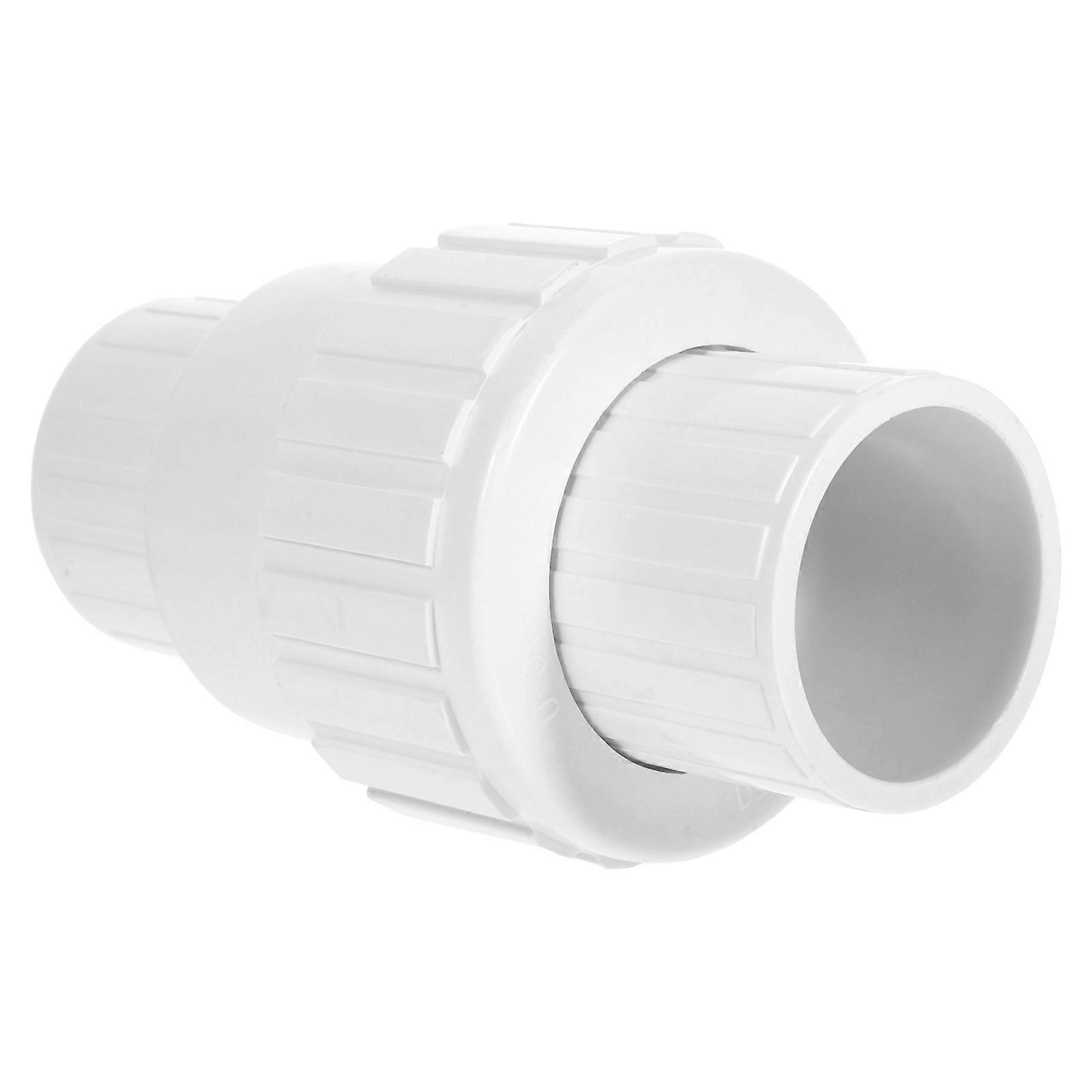 Inline Check Valve Connector Shape Pipeline Systems Pvc One-Way Flow Control 1Pcs