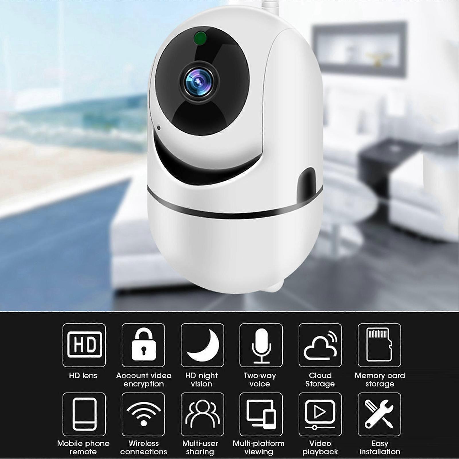 1080P HD Camera IP Wireless Infrared Human Tracking Monitoring Monitor for Home Security AC 100V-240V AU