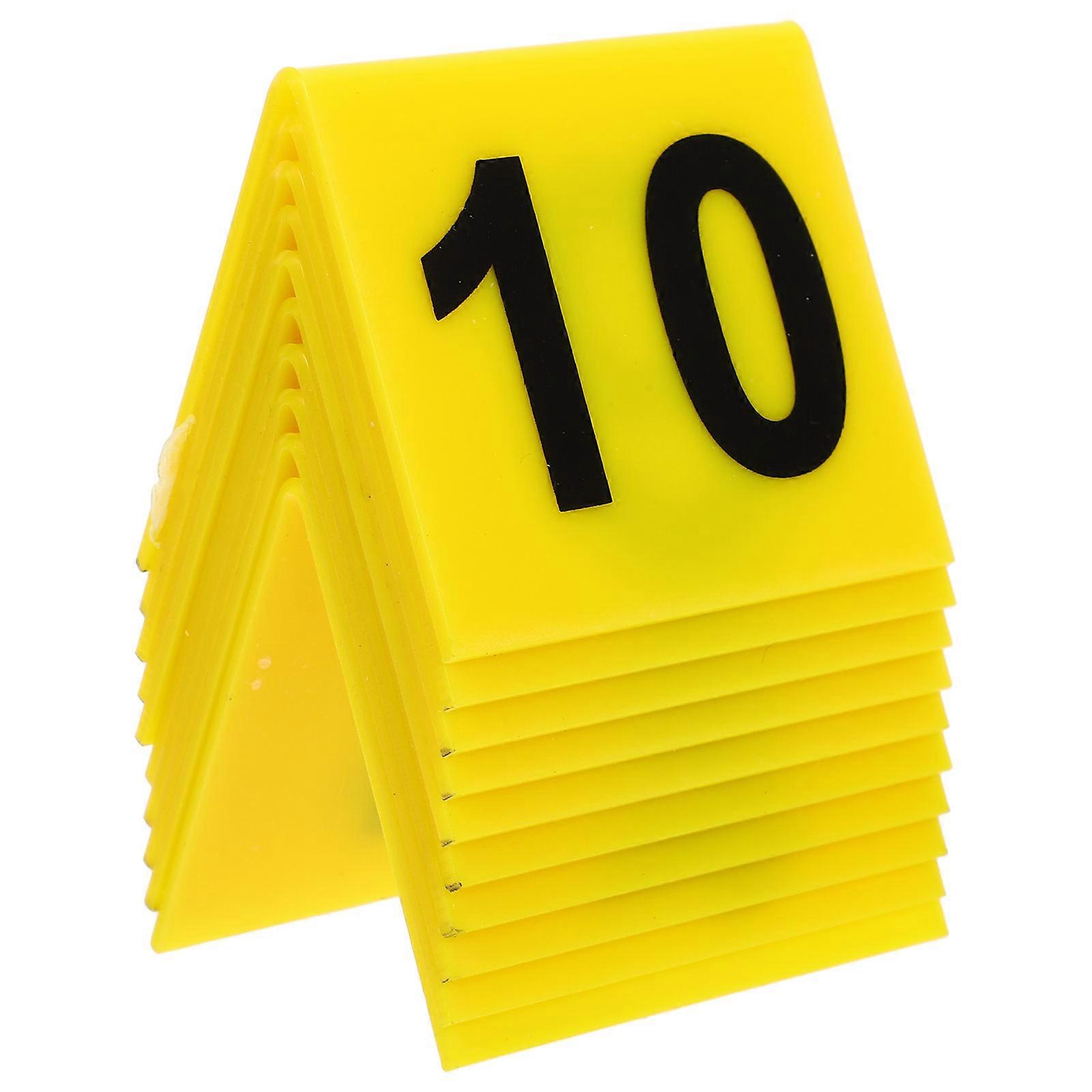 10pcs Acrylic Table Number Markers, Multi Function Signage for Weddings, Events & Restaurants, Easy to Clean & Reusable