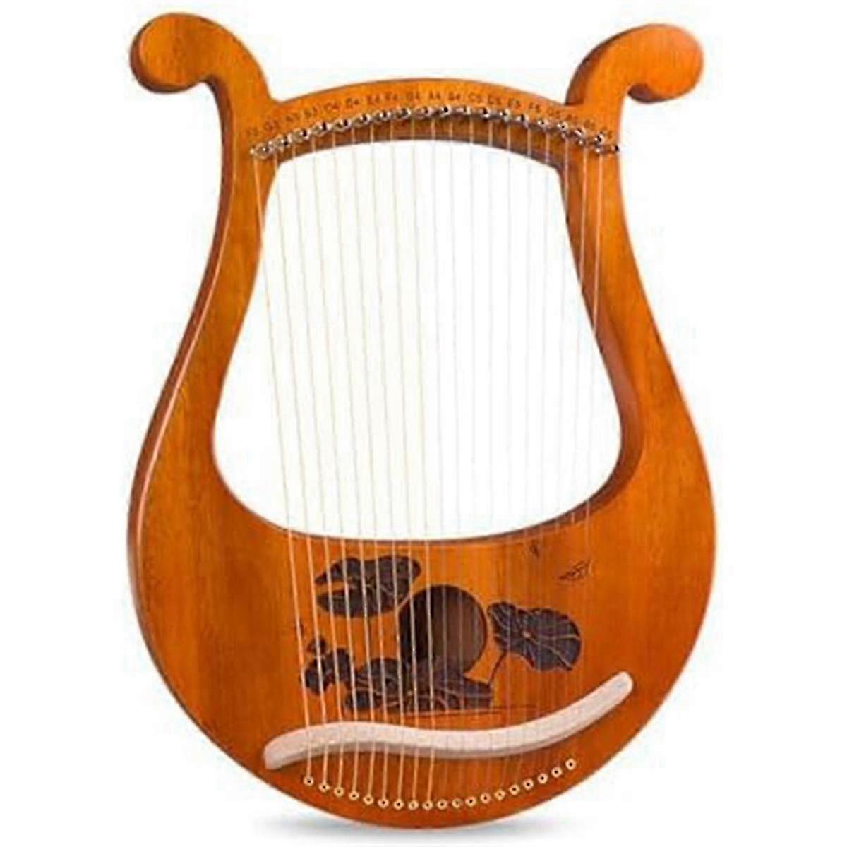 Lyre Harp 19 String Beginners Harp,Portable 19-Tone Small Harp 19-String Lyre Musical Instruments S DS